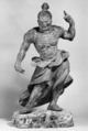 Temple Guardian (Nio, one of a pair), Wood, Japan