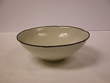 Waster, Porcelain with ivory glaze, metal rim (Ding ware), China