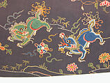 Woman's Informal Robe with Garden Roundels, Silk and metallic thread embroidery on plain-weave silk, China