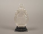 Covered vase, Rock crystal, China