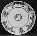 Plate, Porcelain painted in overglaze polychrome enamels (Arita ware, Kakiemon type), Japan