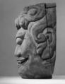 Head from Colossal Statue of Guardian, Wood, iron staples, Japan