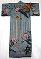 Kabuki Costume: Outer Robe (Uchikake) with Design of Lioness and Cubs, Silk, cotton, and metallic thread, glass, embroidered satin, Japan
