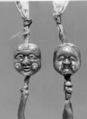 Pair of Ojime, Lacquer, glass, silk, Japan