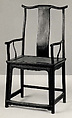 Armchair (One of a Pair), Hardwood (huali), China