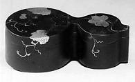 Gourd-shaped Incense Box, Iron with gold and silver, Japan