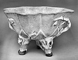Lotus cup, Stoneware with crackled glaze (Yixing ware), China