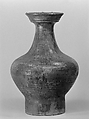 Vase, Earthenware with lead green glaze, China