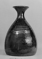 Bottle, Clay; glaze strongly marked with splashes (Seto ware), Japan