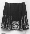 Skirt, Silk, metallic thread, China