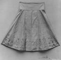 Skirt, Silk / Damask; embroidery, couched, China