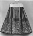 Skirt, Silk, metallic thread, China