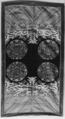 Panel, Silk, metallic thread;  lined with silk, China