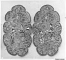 Medallion, Silk, metallic thread, China