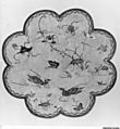 Medallion, Silk; on silk; bound with silk; bordered with silk, China