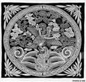Woman's Rank Badge with Wild Goose, Silk on silk, China