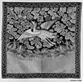 Rank Badge with Wild Goose
, Silk, metallic thread on silk, China