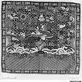 Rank Badge with Mandarin Duck, Silk, metallic thread, China