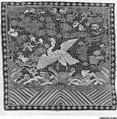 Rank Badge with Wild Goose, Silk, metallic thread, China