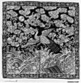 Rank Badge with Peacock
, Silk, metallic thread on silk, China
