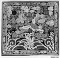 Woman's Rank Badge with Wild Goose, Silk on silk, China