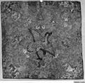 Rank Badge with Crane, Silk, metallic thread on canvas, China