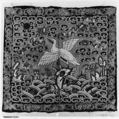 Rank Badge with Wild Goose, Silk, metallic thread on silk, China