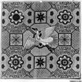 Rank Badge with Manchurian Crane, Silk on canvas, China