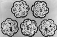 Medallion, Silk;  on silk, China