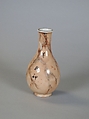 Vase with poem on marbled ground, Porcelain painted in overglaze polychrome enamels in immitation of marble (Jingdezhen ware), China