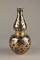 Vase, Porcelain painted in underglaze blue and overglaze gilt, China