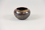 Jar, Porcelain with iron-rust glaze and gilt decoration, China