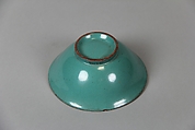 Bowl, Red stoneware with green glaze (Yixing ware), China