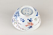 Bowl, Porcelain painted in underglaze blue and overglaze polychrome enamels, China
