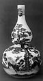 Gourd-Shaped Bottle, Porcelain decorated with blue under the glaze (Arita ware, Imari type), Japan