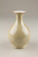 Vase, Porcelain with café-au-lait glaze over an incised design, China