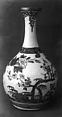 Bottle, White porcelain decorated with blue under the glaze (Arita ware), Japan