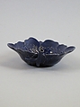 Lotus cup, Porcelain with blue glaze (Jingdezhen ware), China