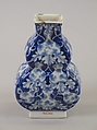 Double gourd vase, Porcelain painted in underglaze cobalt blue (Jingdezhen ware), China