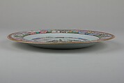 Plate, Porcelain painted in overglaze famille rose enamels, China