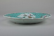 Dish, Porcelain painted in underglaze blue and overglaze polychrome enamels, China