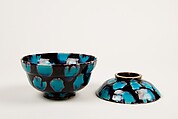 Covered Bowl, In the style of Eiraku Hozen (Japanese, 1795–1854), Porcelain with polychrome glaze (Kairakuen ware), Japan