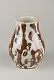 Vase, Porcelain with mottled brown glaze, China
