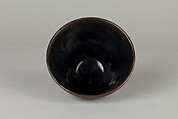 Tea bowl, Stoneware with “hare’s-fur” glaze (Jian ware), China