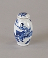 Jar with Female Rider, Porcelain painted with cobalt blue under a transparent glaze (Jingdezhen ware), China