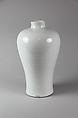 Meiping vase with dragon, Porcelain with incised decoration (Jingdezhen ware), China