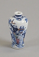 Vase, Porcelain painted in underglaze blue and overglaze polychrome enamels, China