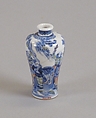Vase, Porcelain painted in underglaze blue and overglaze polychrome enamels, China