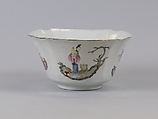 Bowl, Porcelain painted in overglaze enamels, with engraved decoration, China