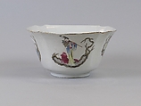 Bowl, Porcelain painted in overglaze enamels, with engraved decoration, China